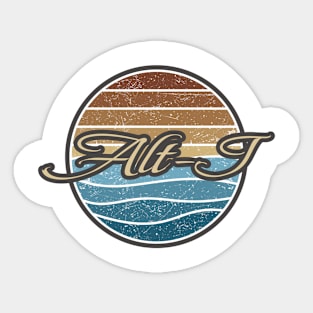 Alt-J Retro Waves Sticker